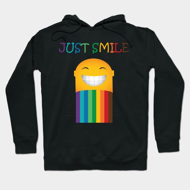 Stay Colourful, Just Smile Hoodie by JevLavigne